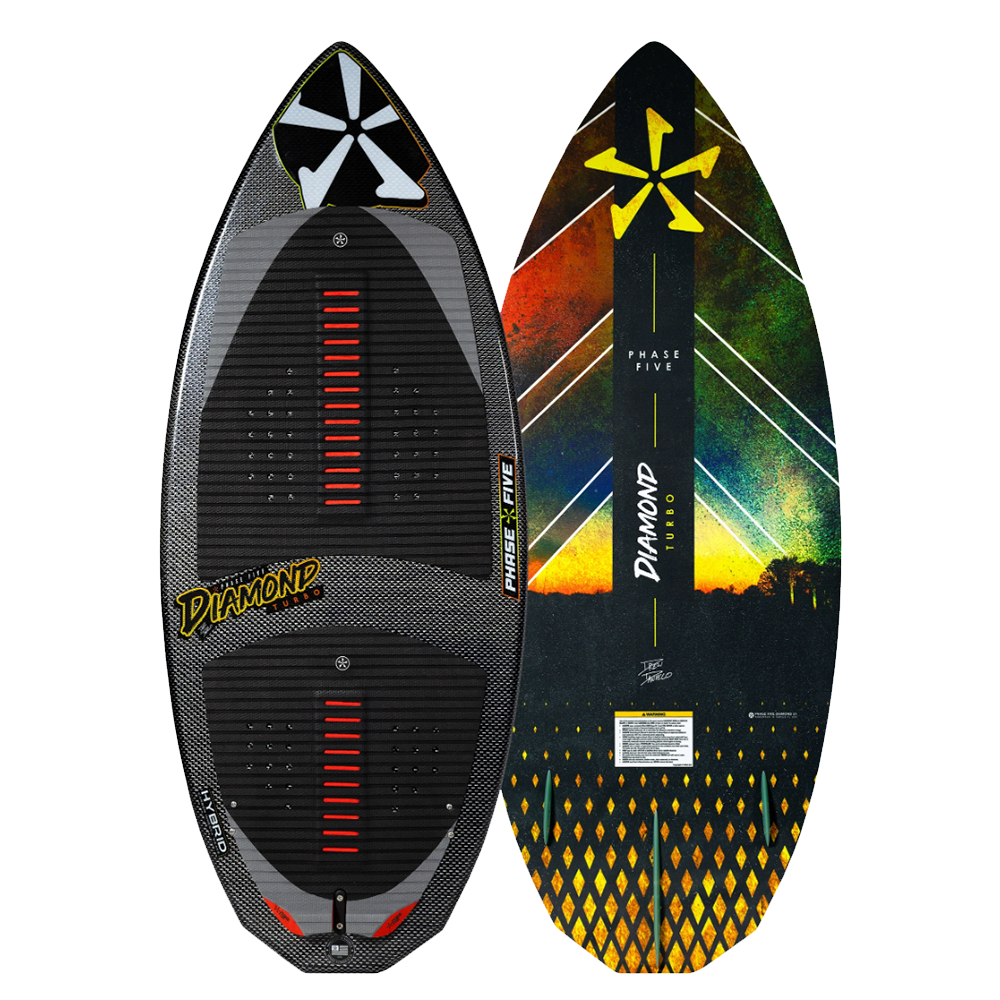 2025 Phase 5 Diamond Turbo Wakesurf Skim Board