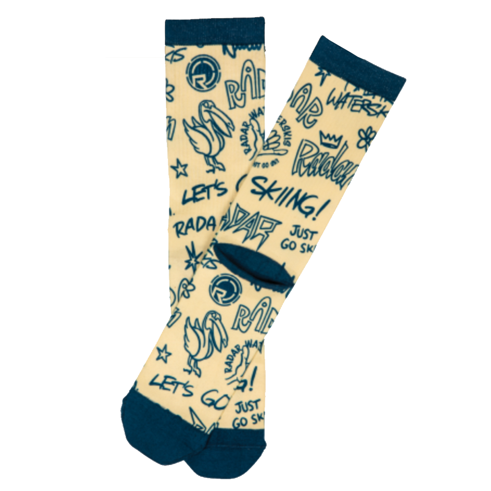 2025 Radar Skis Ski Beach Crew Socks