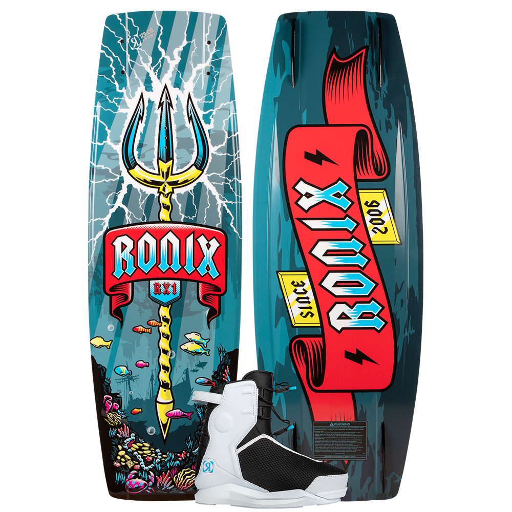2025 Ronix Boys RX1 Wakeboard With Ronix Vision Pro Bindings