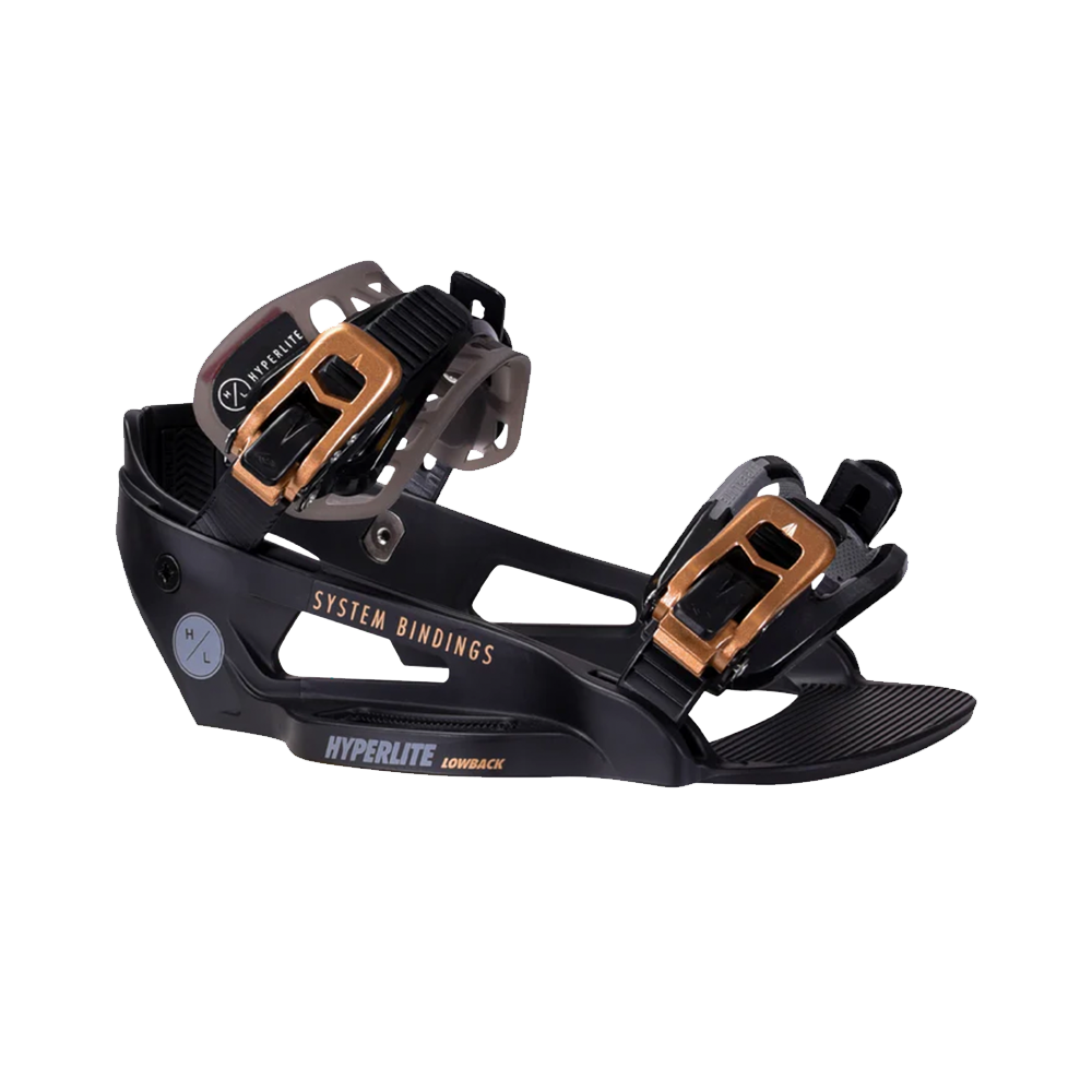 2027 Hyperlite System Lowback Wakeboard Bindings in Black