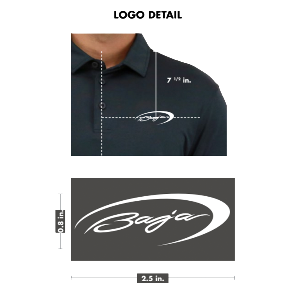 Baja Boats Tempo Polo Heather Charcoal