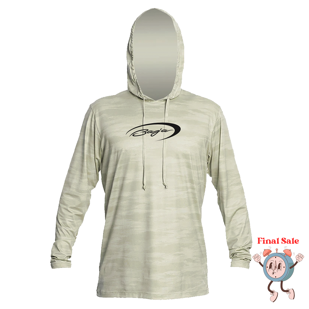 Baja Marine Low Pro Dri Fit Sun Hoodie Stone Camo