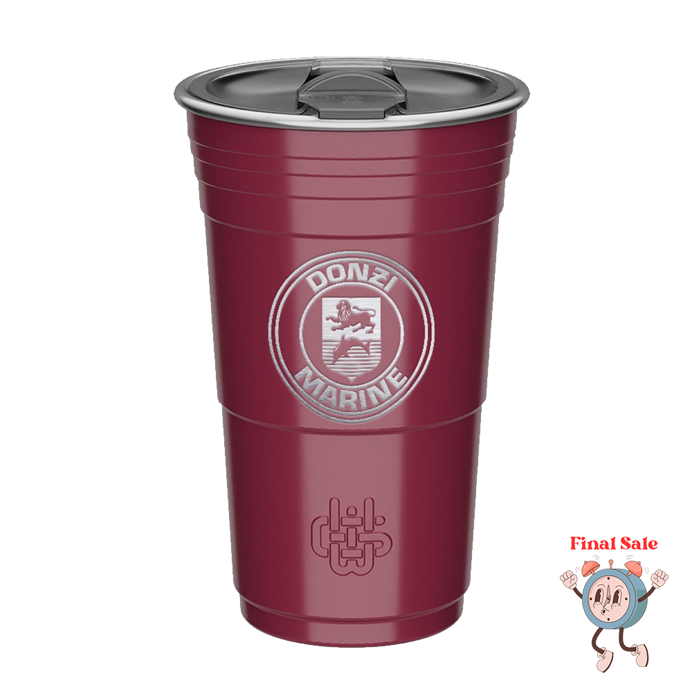 Donzi 16oz Laser Etched Cup Maroon