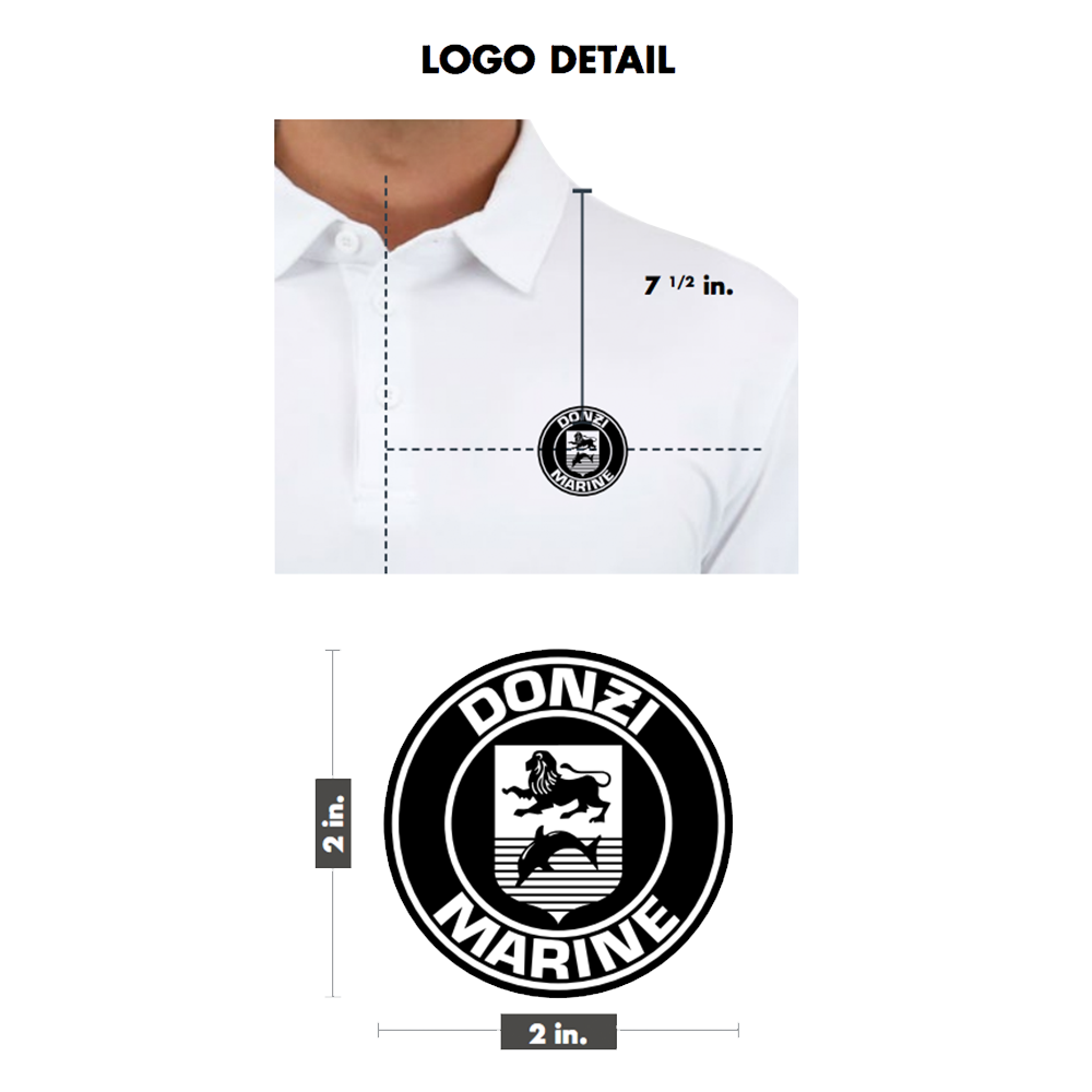 Donzi Marine Tempo Polo White