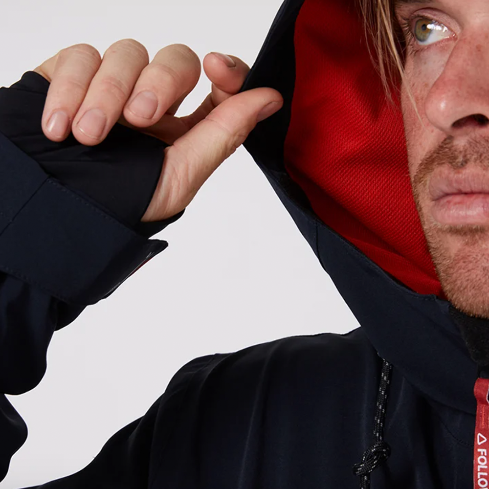 Follow Brand Spray Zip Through Jacket Black