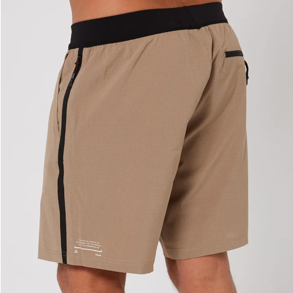 Follow Brand Tech Shorts Deep Taupe