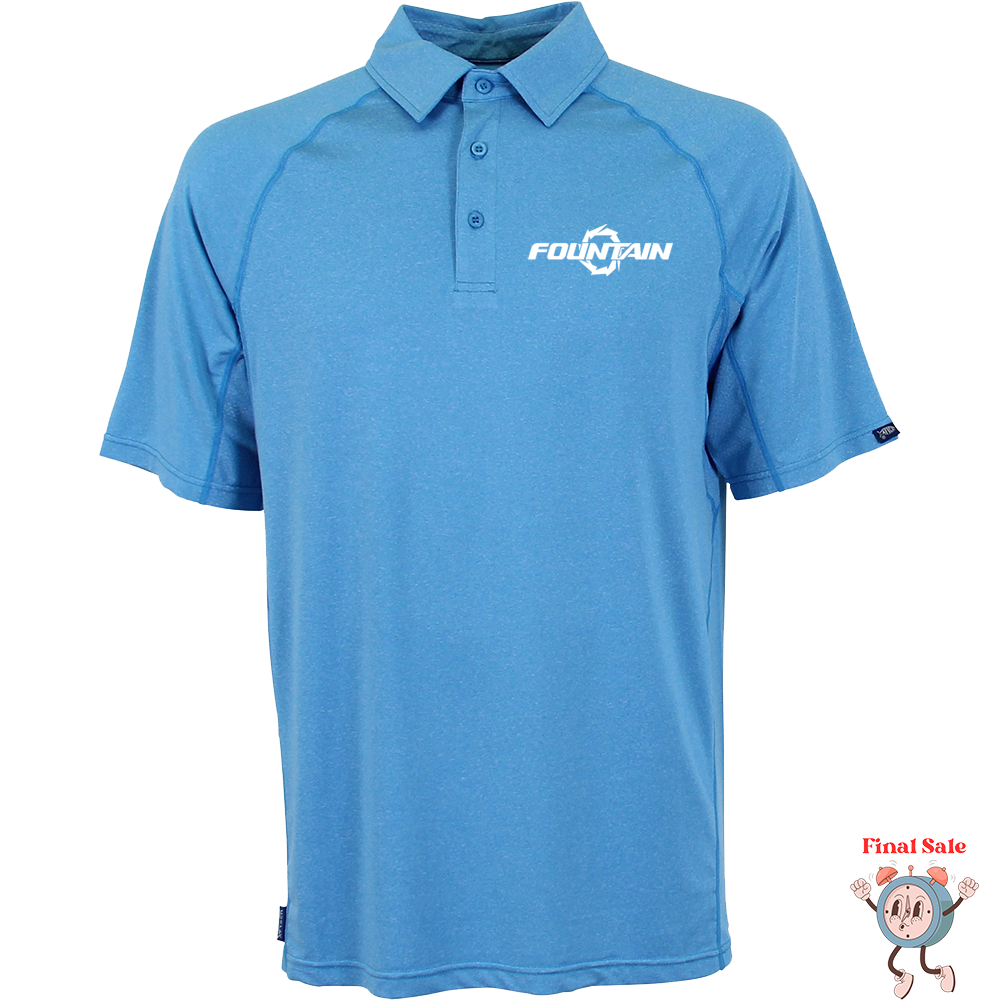 Fountain Boats Fishbone Geo Cool Polo