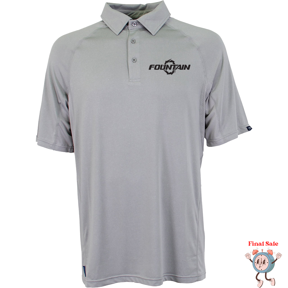 Fountain Boats Geo Cool Polo Grey