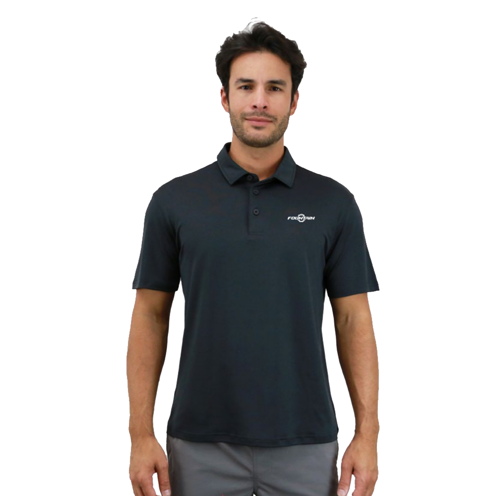 Fountain Boats Tempo Polo Heather Charcoal