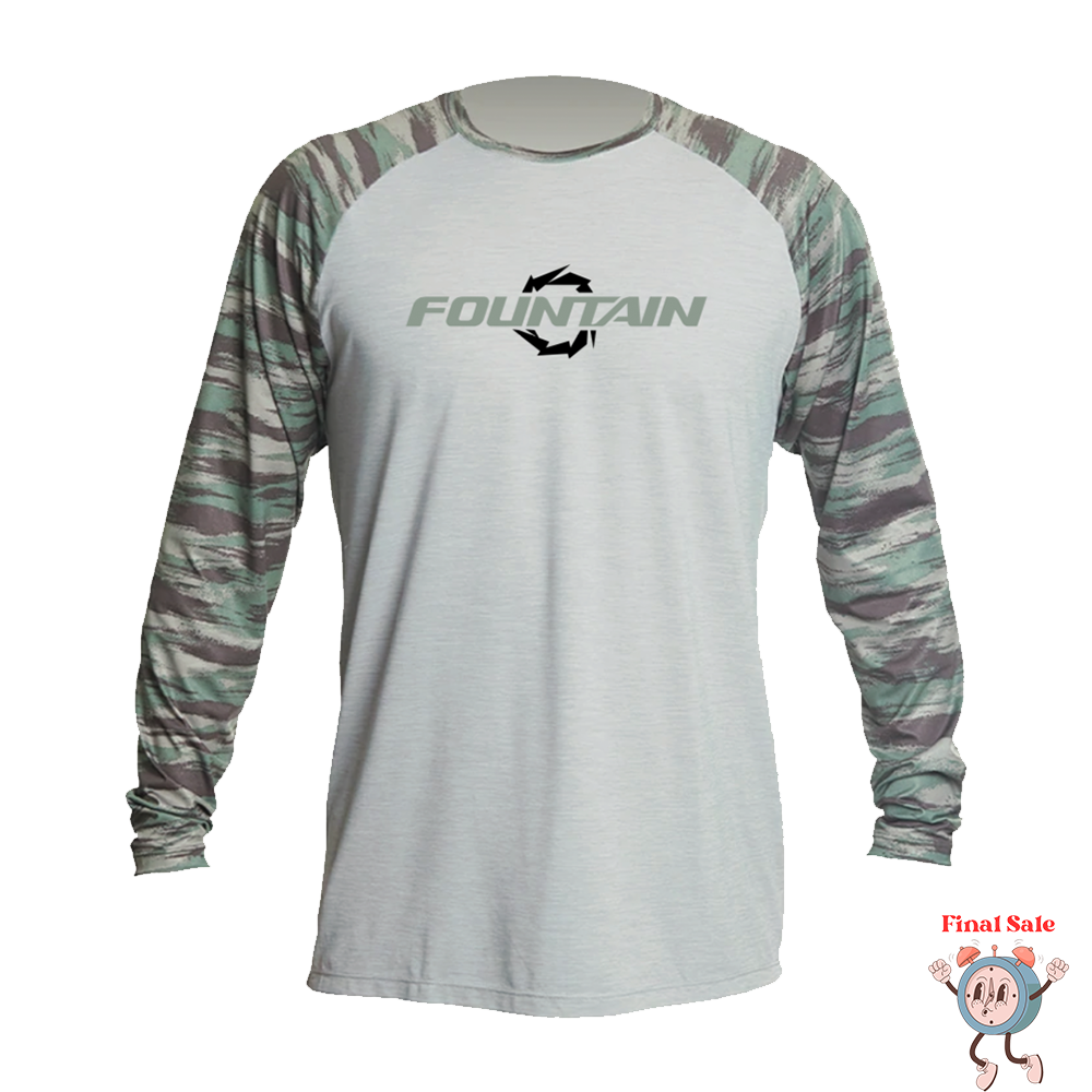Fountain Camo UPF Dri Fit Long Sleeve Raglan