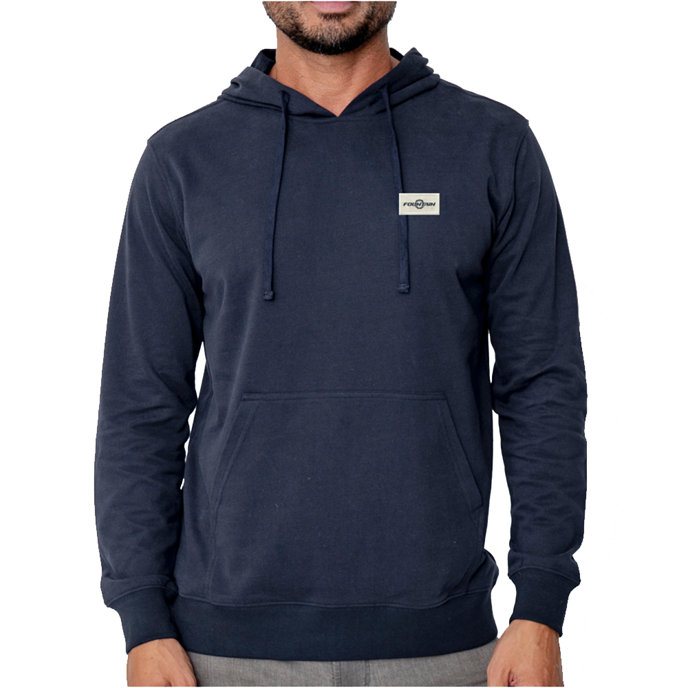 Fountain Center Console Hoodie Navy