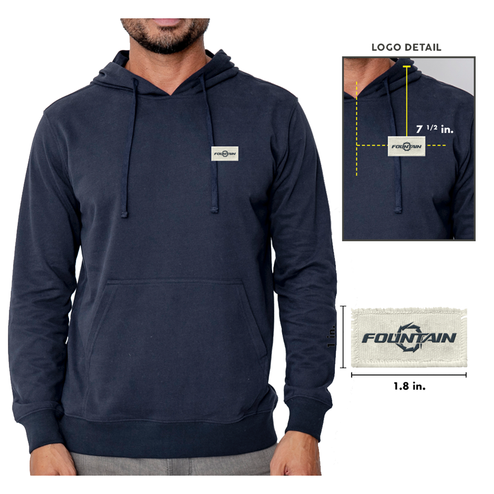 Fountain Center Console Hoodie Navy