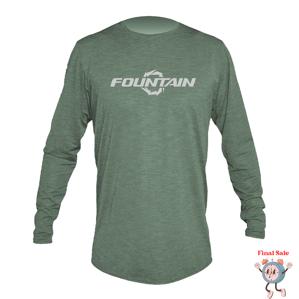 Fountain Powerboats Low Pro Dri Fit Long Sleeve Olive