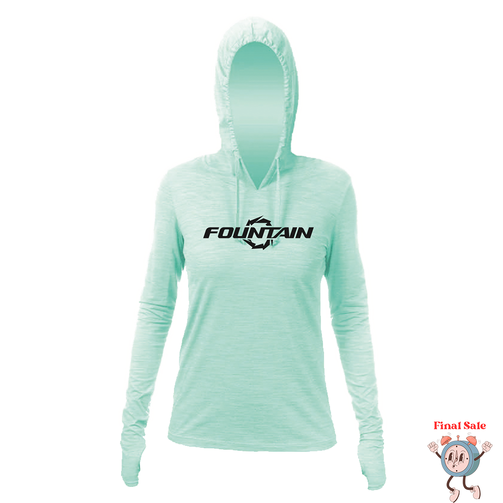 Fountain Powerboats Womens Breeze Dri Fit Sun Hoodie