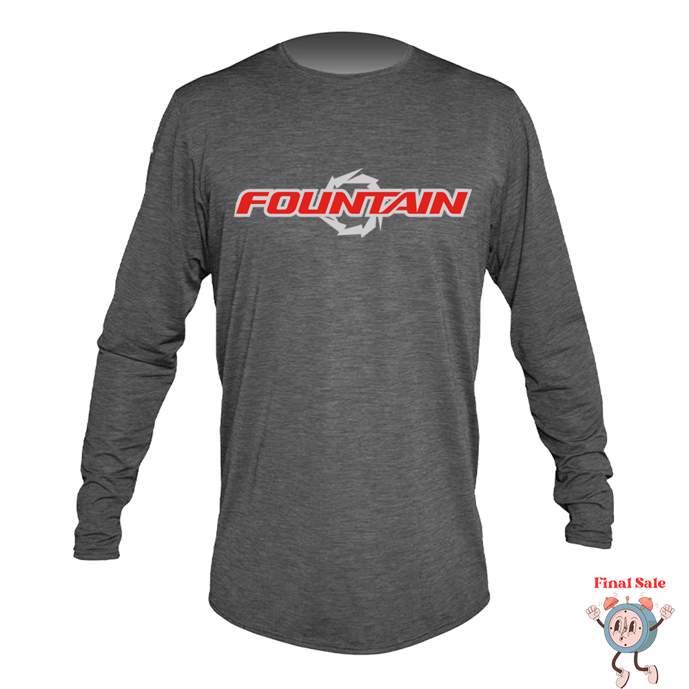 Fountain UPF Dri Fit Fun Run Long Sleeve Charcoal