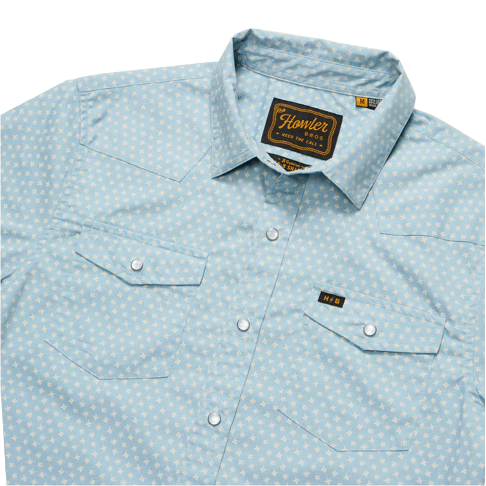Howler Brother H Bar B Snapshirt Lockhart Floral Blue