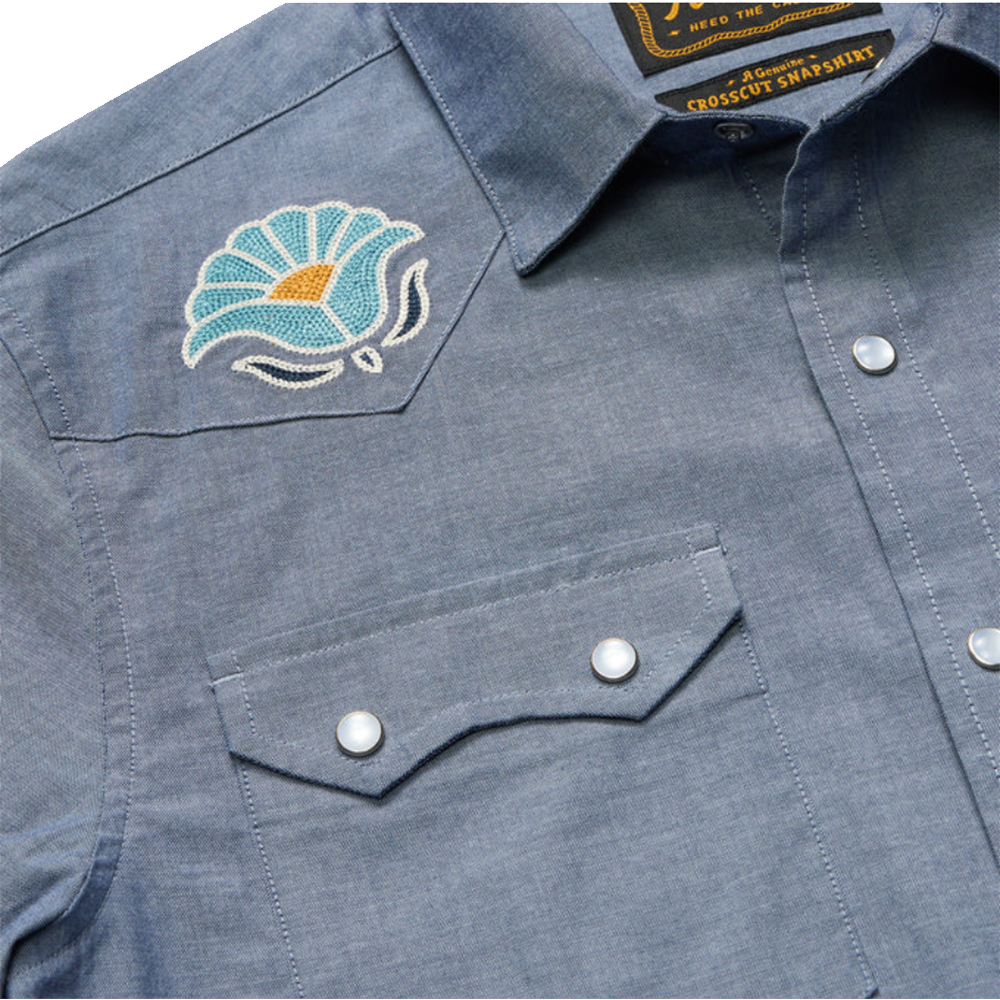 Howler Brothers Crosscut Deluxe Snapshirt Fresh Blooms