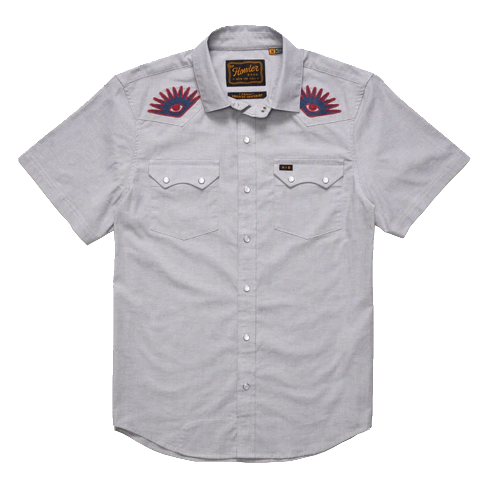 Howler Brothers Crosscut Deluxe Snapshirt High Time Grey