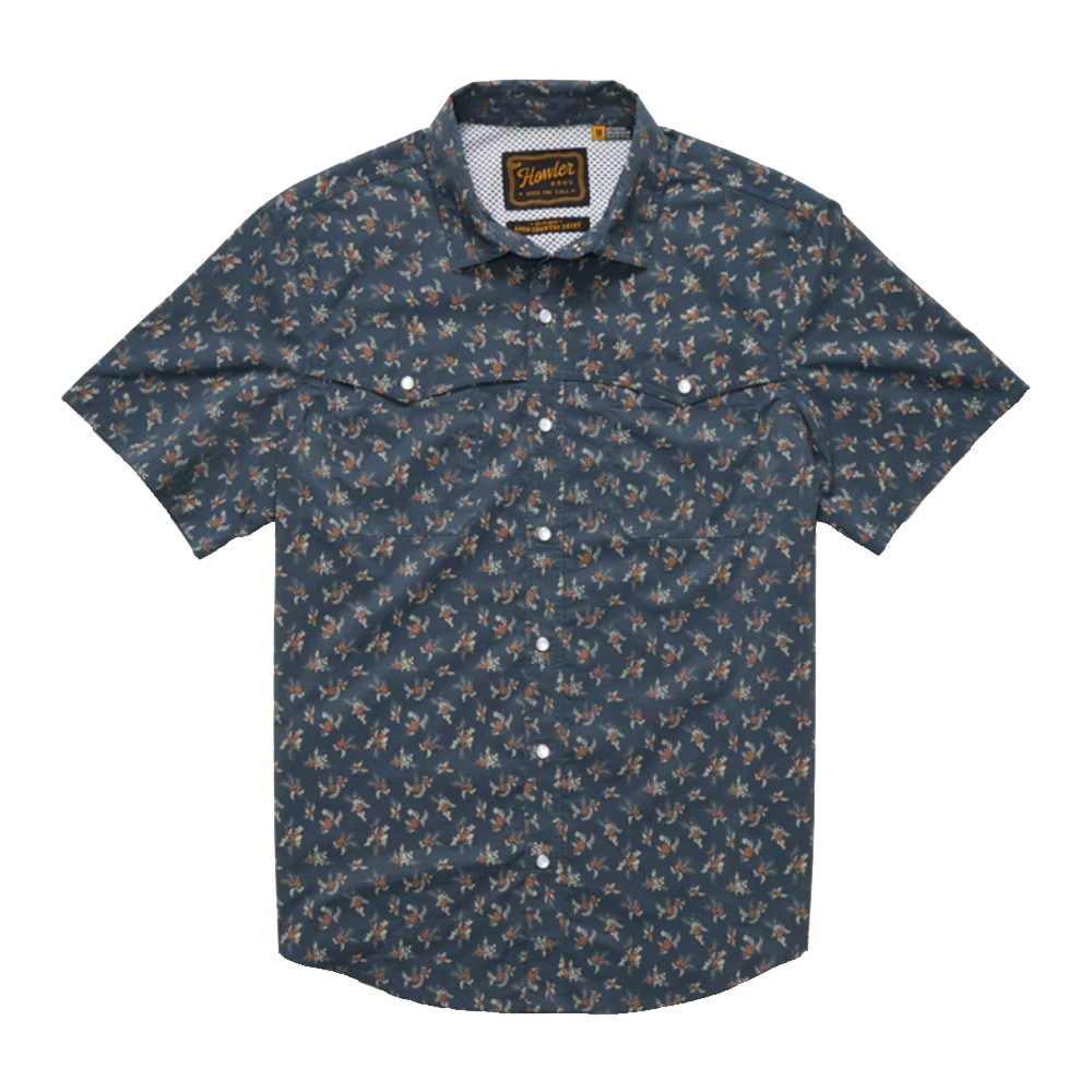 Howler Brothers Open Country Tech Shirt Slate Rancher Floral