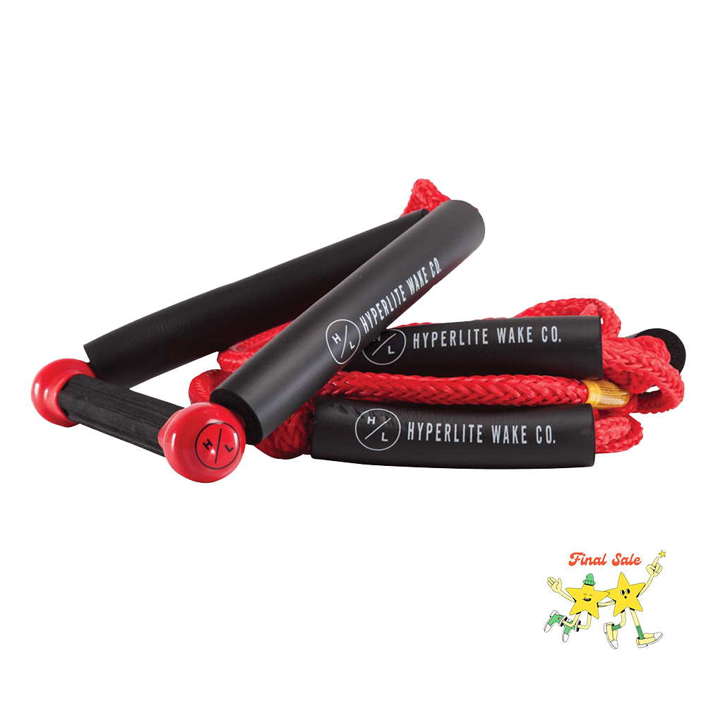 Hyperlite 25 Surf Rope With Handle Red
