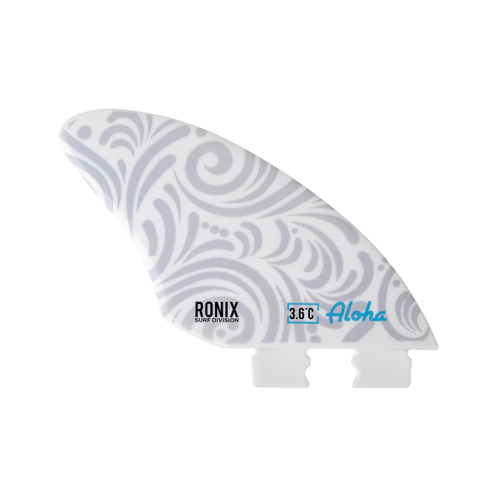 Ronix 3.6in Fiberglass Button Tech Aloha Center Wakesurf Fin