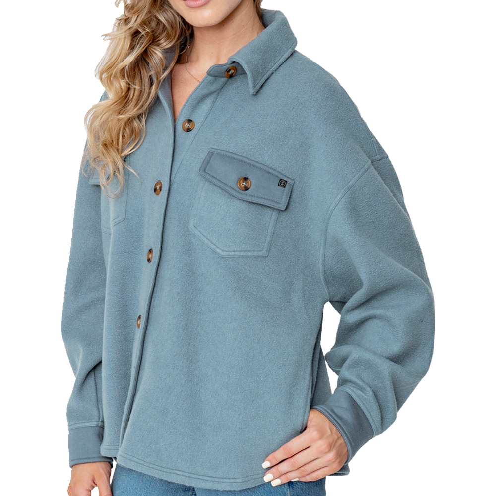 Wake Effects Womens Kami Oversized Shirt Jacket