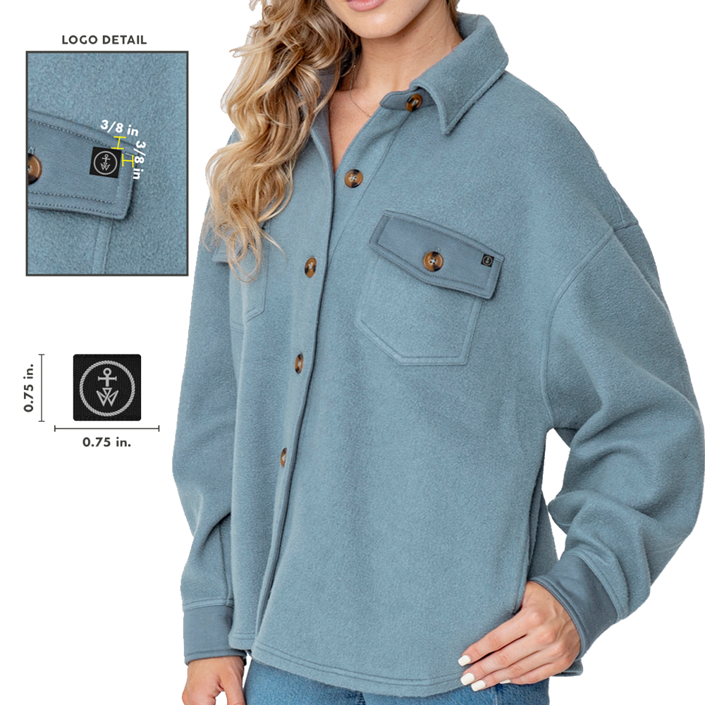 Wake Effects Womens Kami Oversized Shirt Jacket