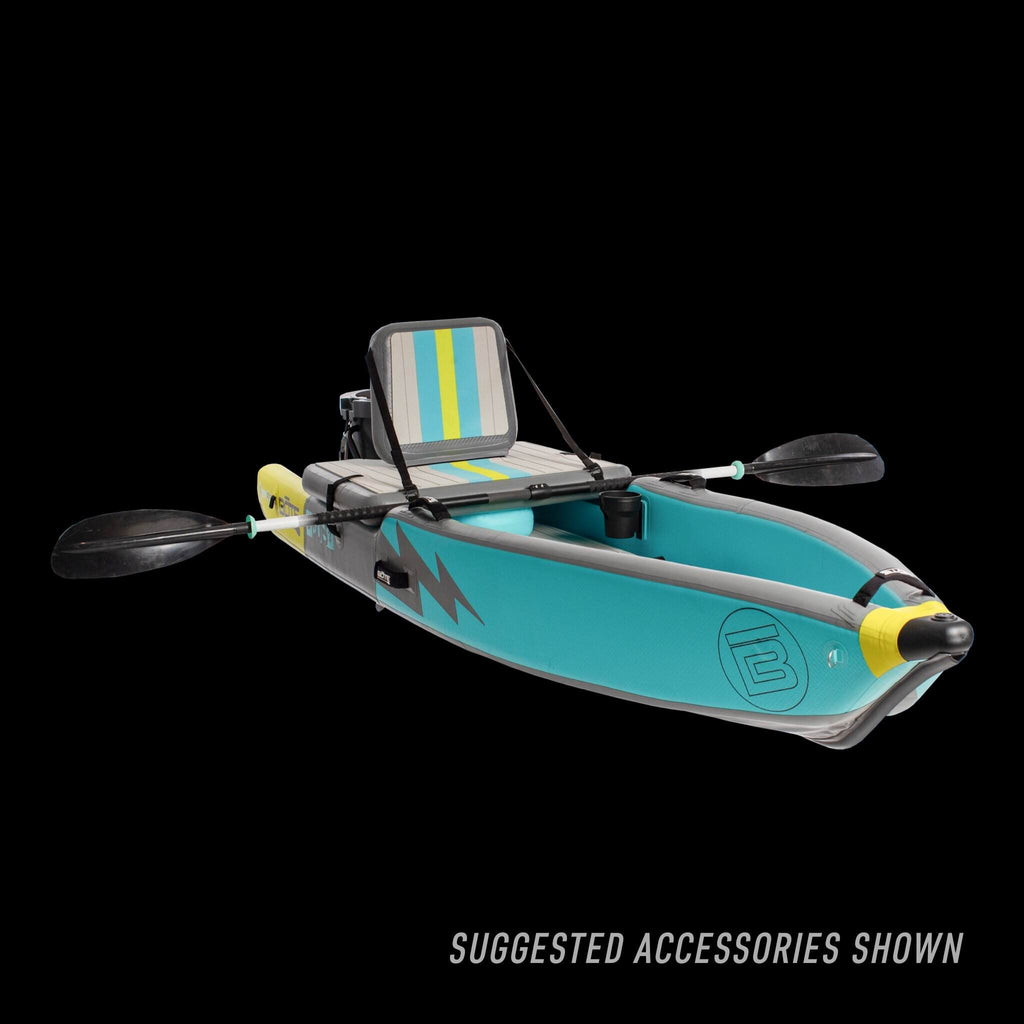 Bote Deus Aero 11ft Native Citron Inflatable Kayak with suggested accessories