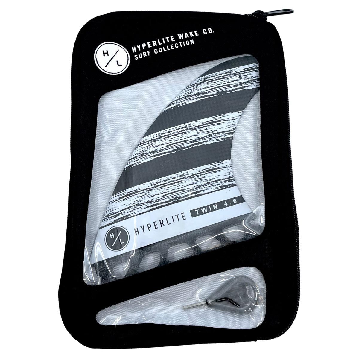 Hyperlite 4.6 Carbon Twin Fin Set w/Key