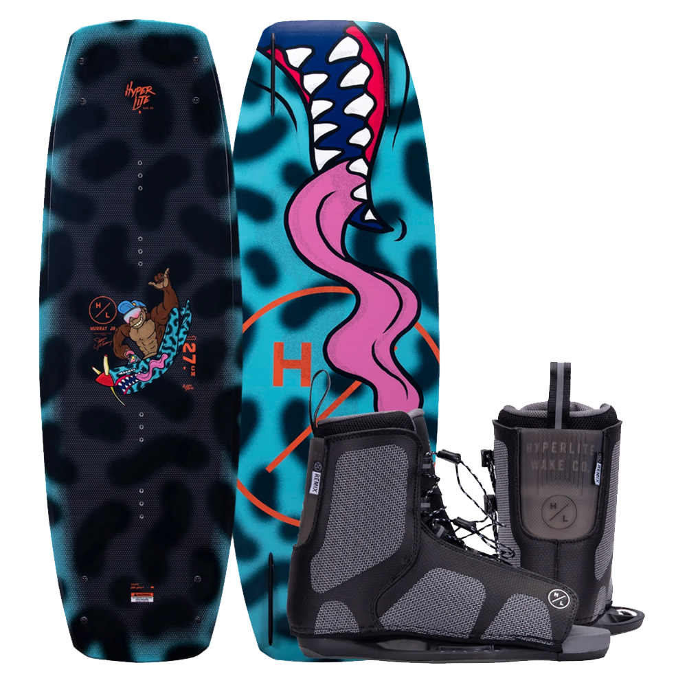 2025 Hyperlite Murray Jr Wakeboard With Hyperlite Kids Remix Bindings