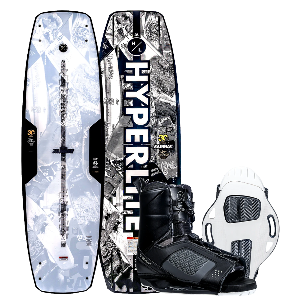 2025 Hyperlite Murray Pro Wakeboard With Hyperlite Team OT Bindings