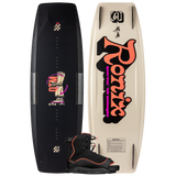 2025 Ronix Womens Quarter Til Midnight Wakeboard With Ronix Luxe Bindings