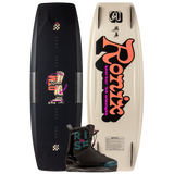 2025 Ronix Womens Quarter Til Midnight Wakeboard With Ronix Rise Bindings