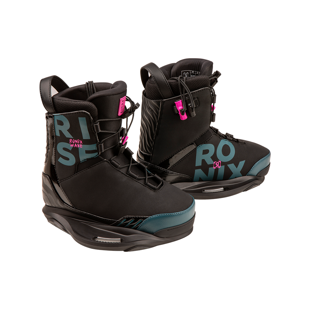 2025 Ronix Womens Quarter Til Midnight Wakeboard With Ronix Rise Bindings