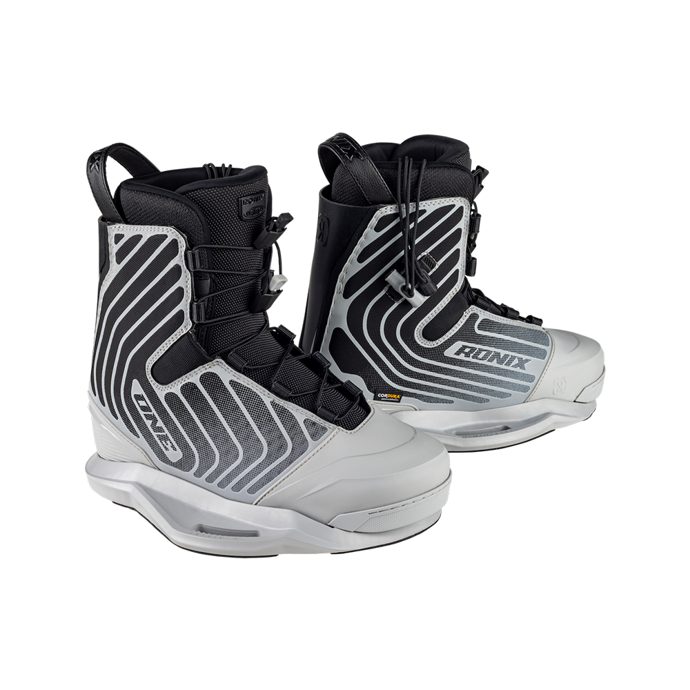 2026 Ronix One Silver Reflective Wakeboard Bindings