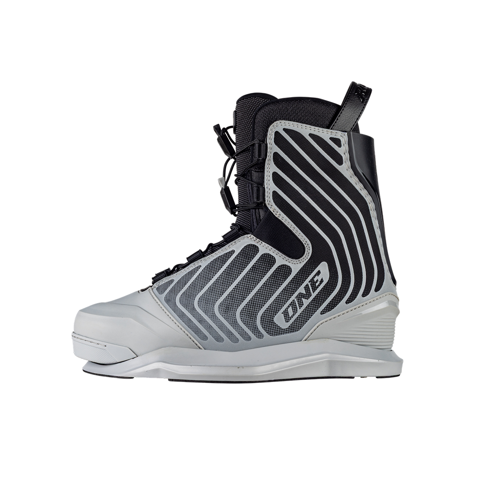 2026 Ronix One Silver Reflective Wakeboard Bindings