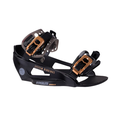 2027 Hyperlite System Lowback Wakeboard Bindings in Black