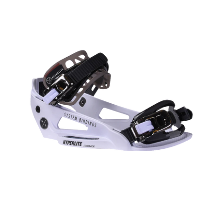 2027 Hyperlite System Lowback Wakeboard Bindings in White