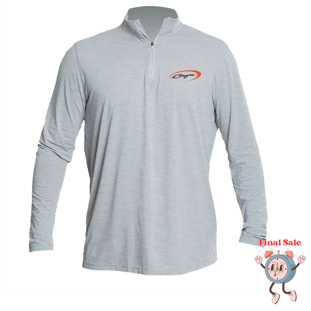 Baja Quarter Mens Zip UPF Dri Fit Long Sleeve