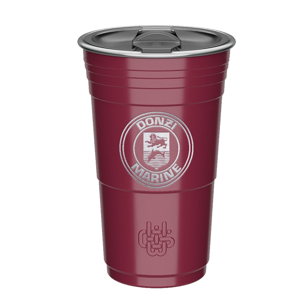 Donzi 16oz Laser Etched Cup Maroon