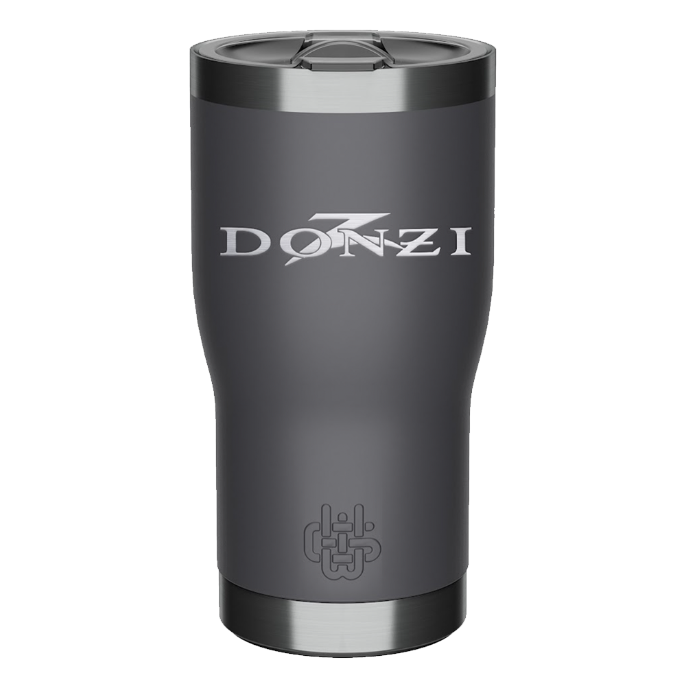 Donzi 20oz Laser Etched Tumbler Grey