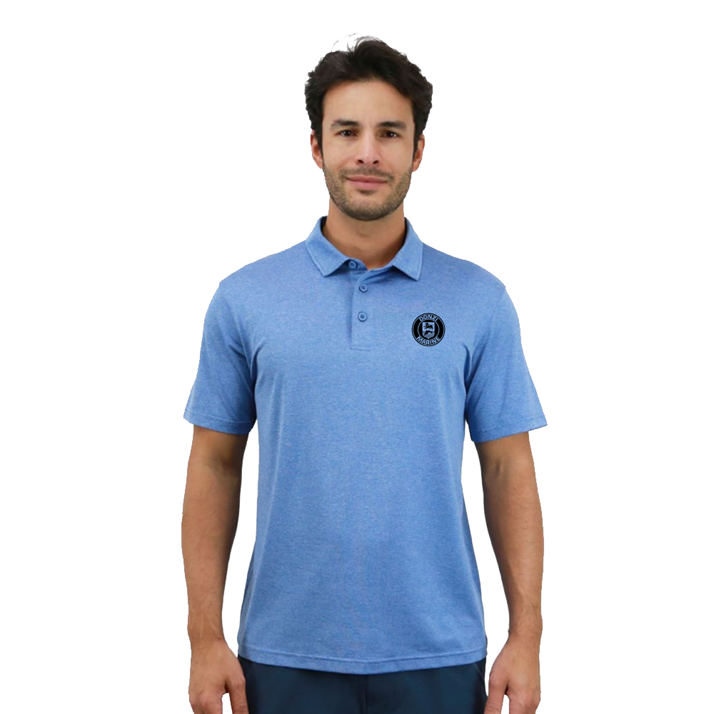 Donzi Marine Tempo Polo Heather Blue