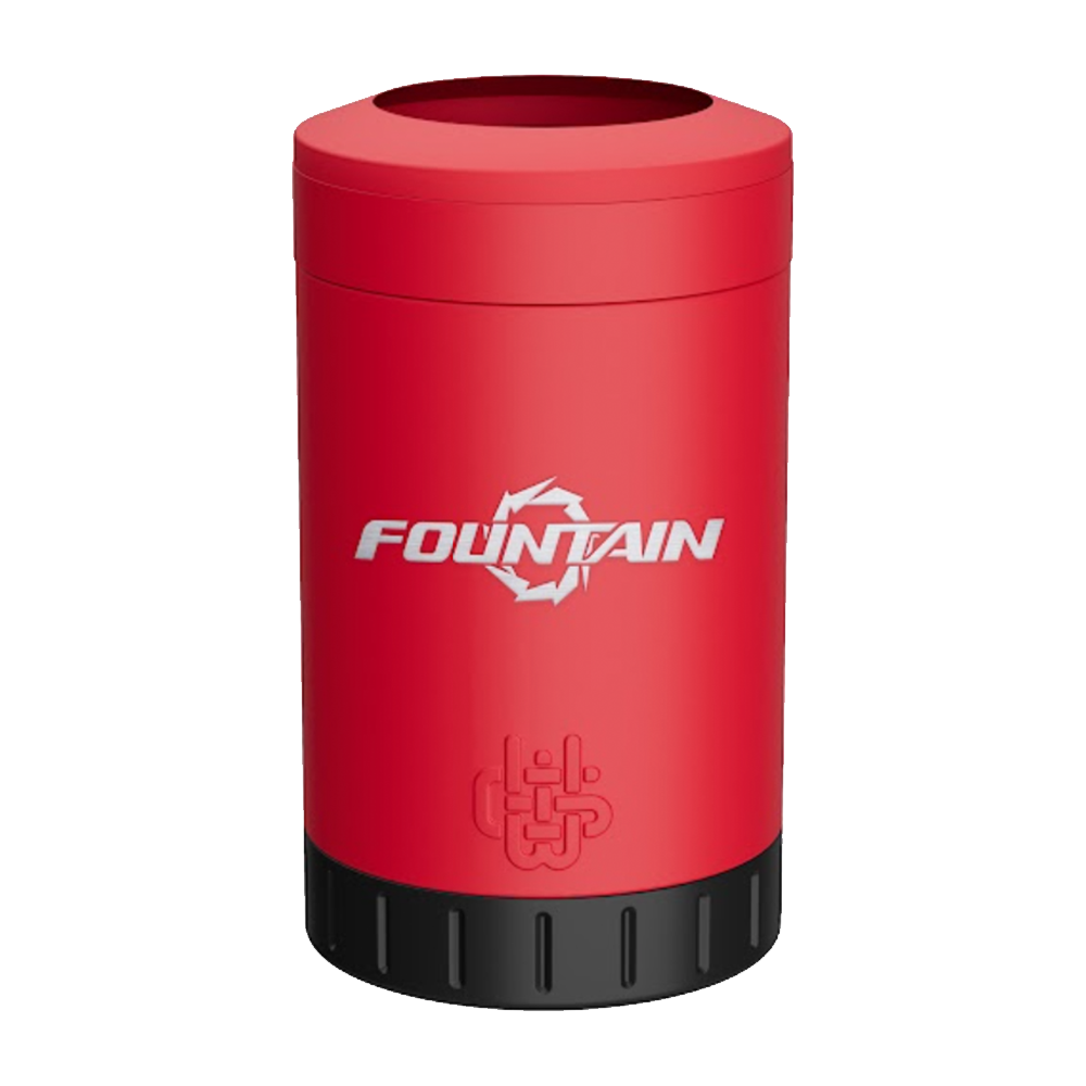 Fountain 12oz Laser Etched Multi-Can Red