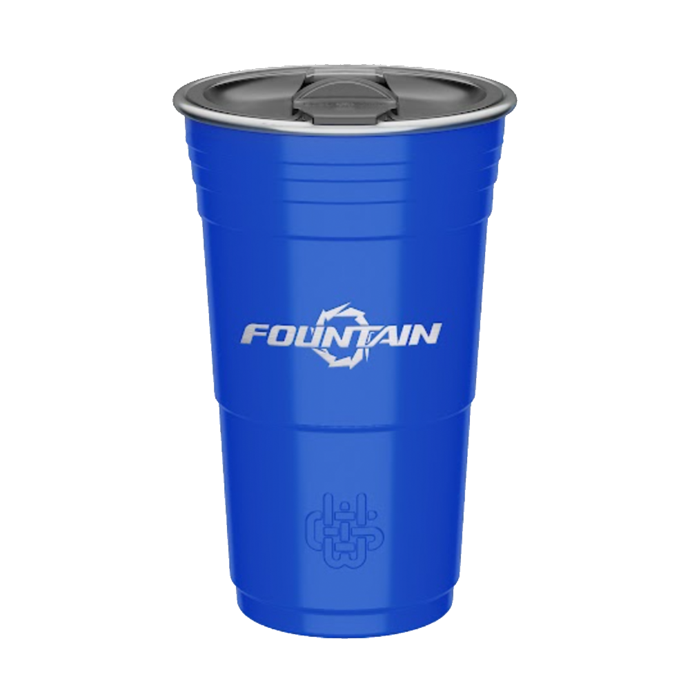 Fountain 16oz Laser Etched Cup Royal Blue