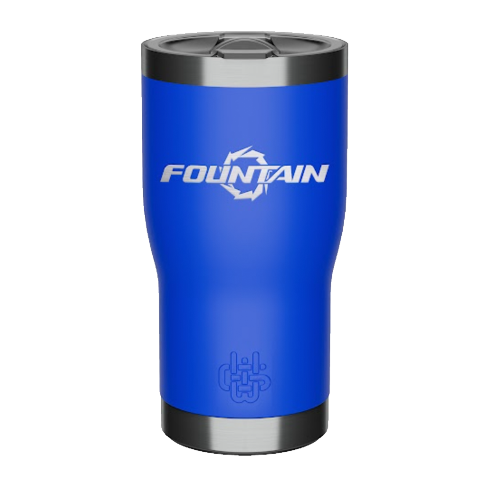 Fountain 20oz Laser Etched Tumbler Royal Blue