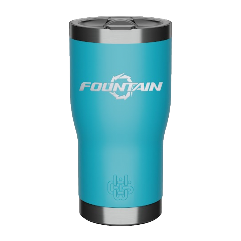 Fountain 20oz Laser Etched Tumbler Teal