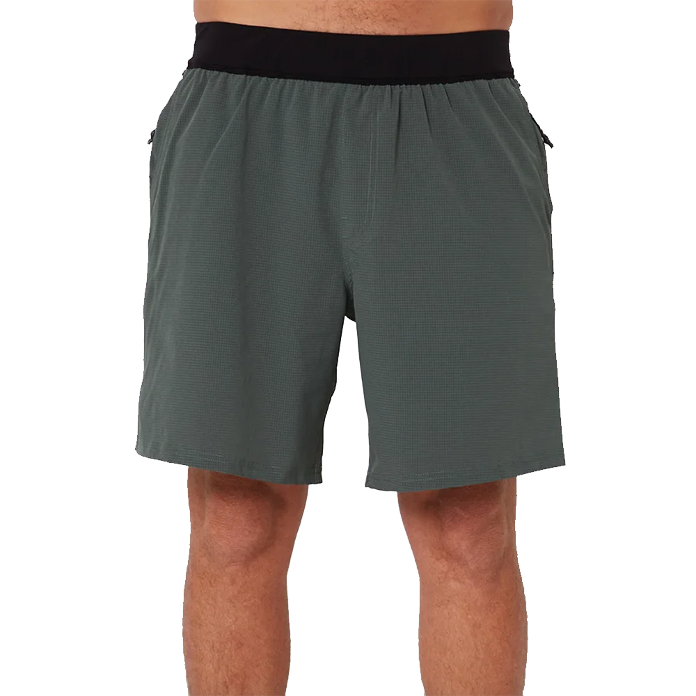 Follow Brand Tech Shorts Olive