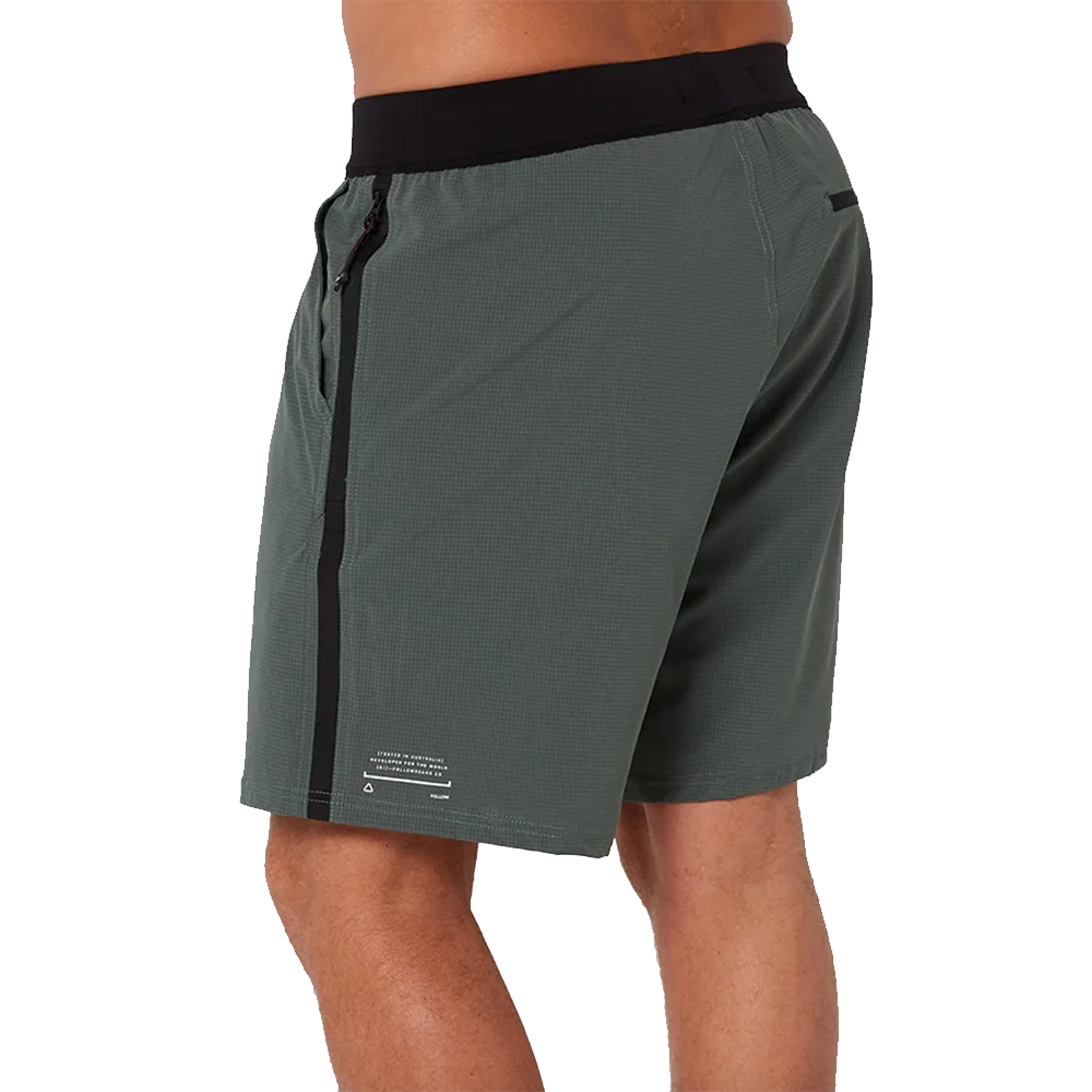 Follow Brand Tech Shorts Olive