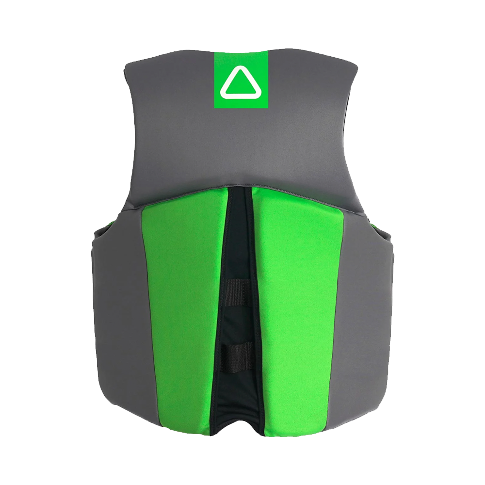 Follow Wake Logo CGA Life Jacket Charcoal Green