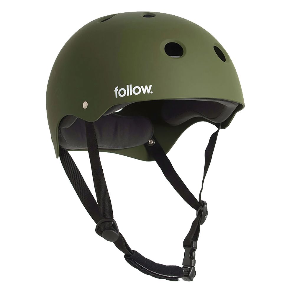 Follow Wake Safety First Watersports Helmet Olive